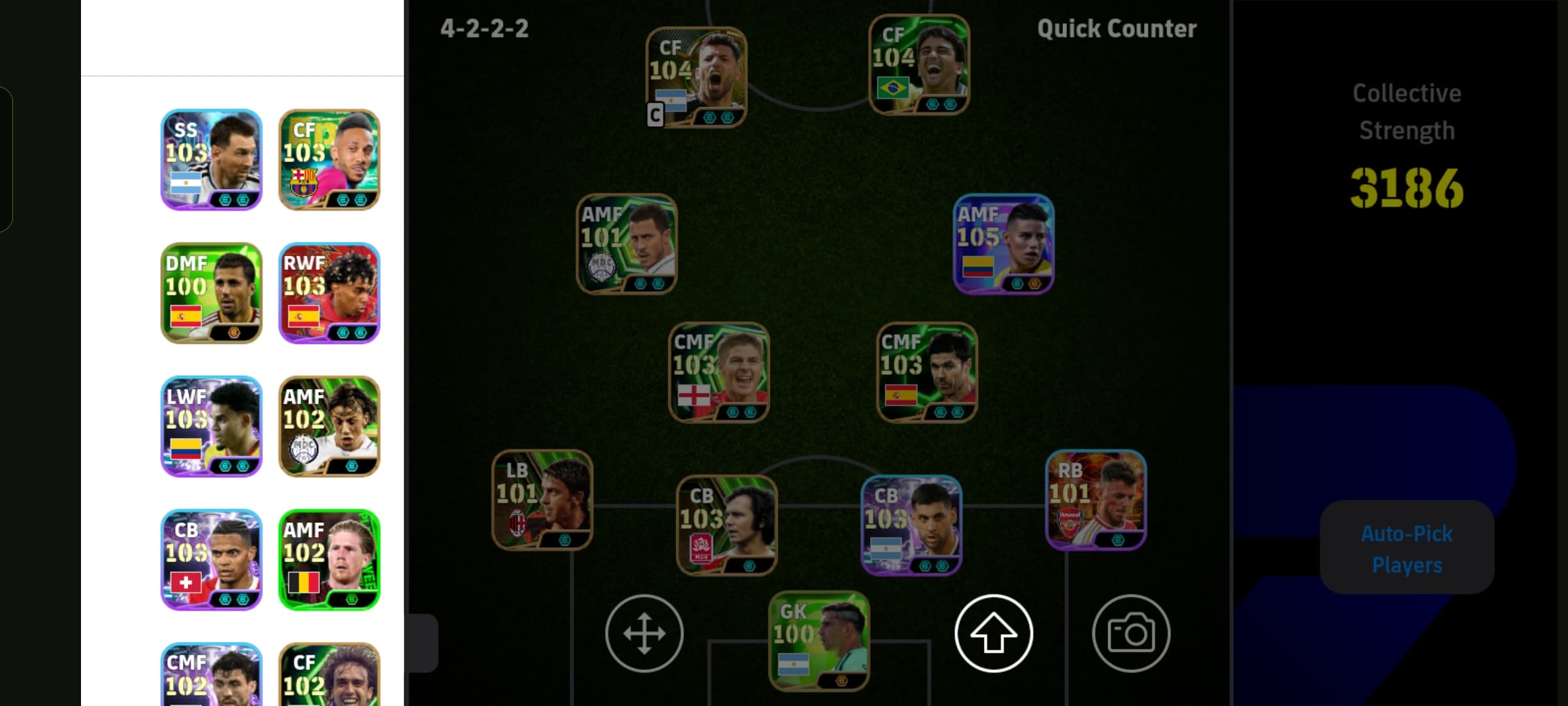 ⭐ James Rodríguez + Sergio Agüero - 3186 Strength